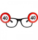 Bril verkeersbord 40 jaar