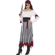 Pirate verkleedkleding dame lang