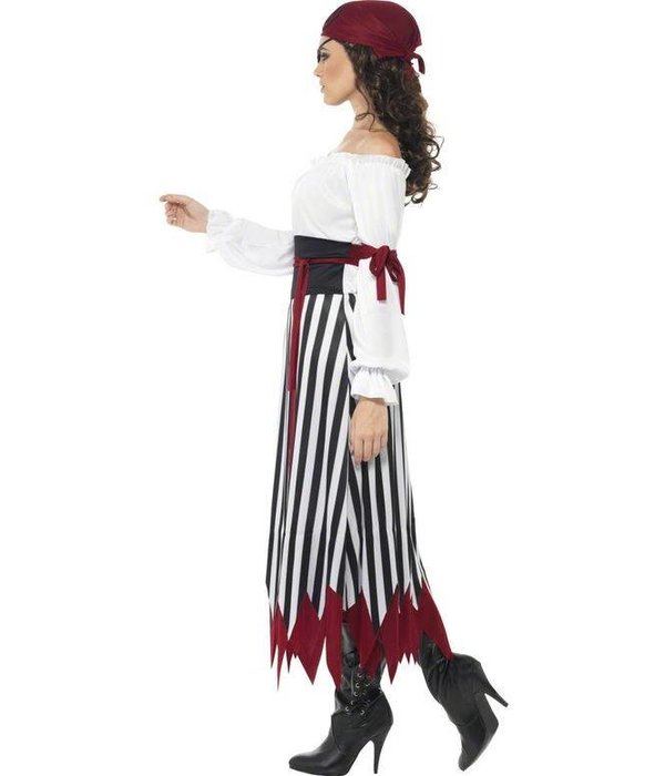 Pirate verkleedkleding dame lang