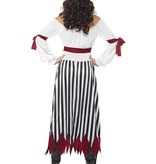Pirate verkleedkleding dame lang