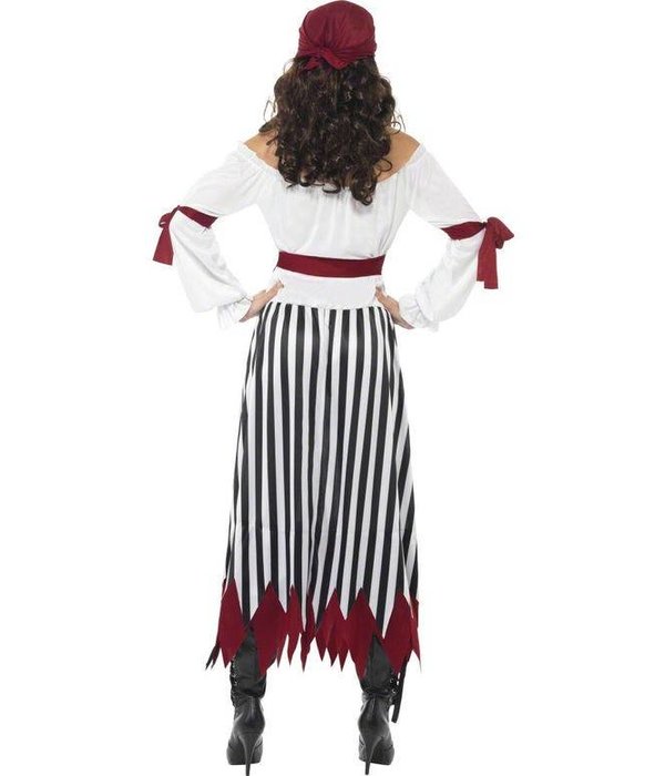 Pirate verkleedkleding dame lang