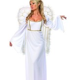 Engelenkostuum met vleugels vrouw