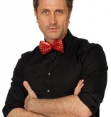 Strikje pailletten rood