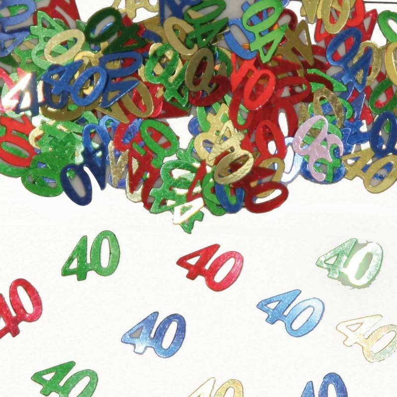 40 Jaar Tafeldecoratie / Sierconfetti afbeelding