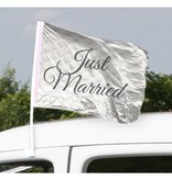 Just Married Bruiloft Autovlag