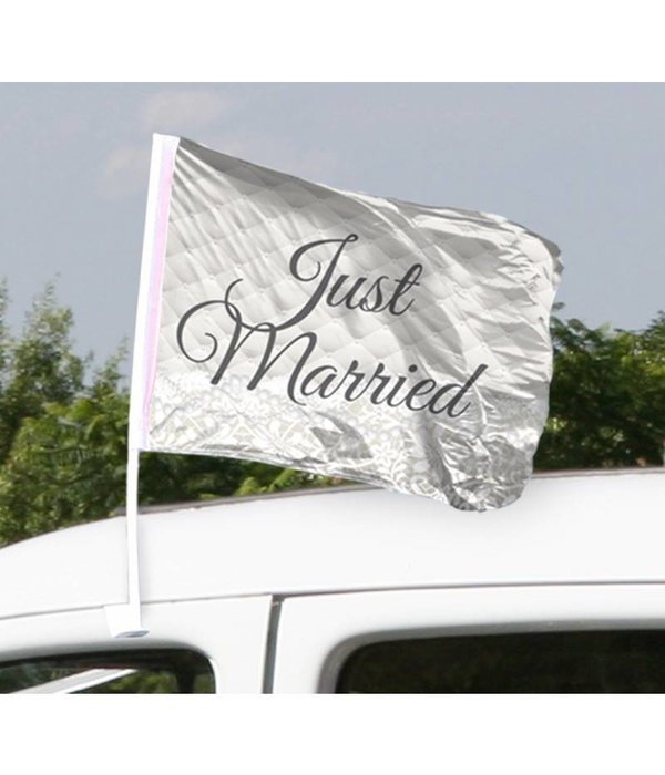 Just Married Bruiloft Autovlag