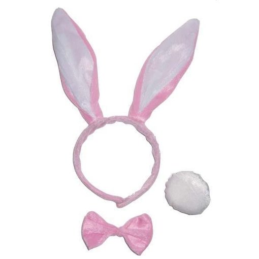 Bunny set roze/wit Babs