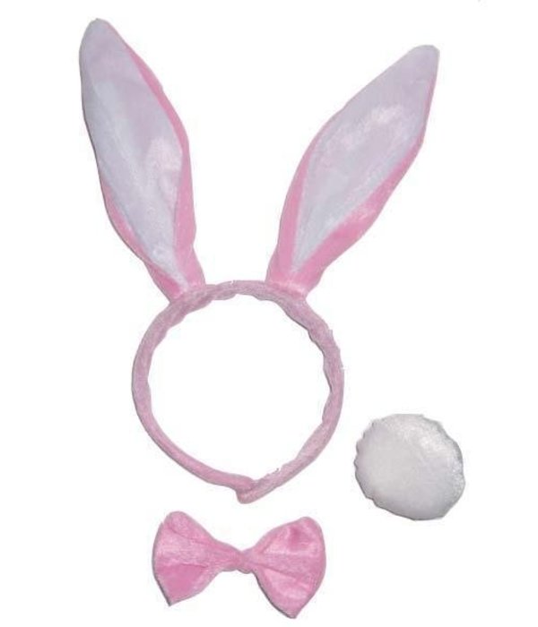 Bunny set roze/wit Babs