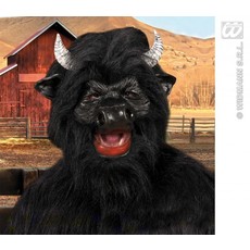 Masker Stier met pluche haar