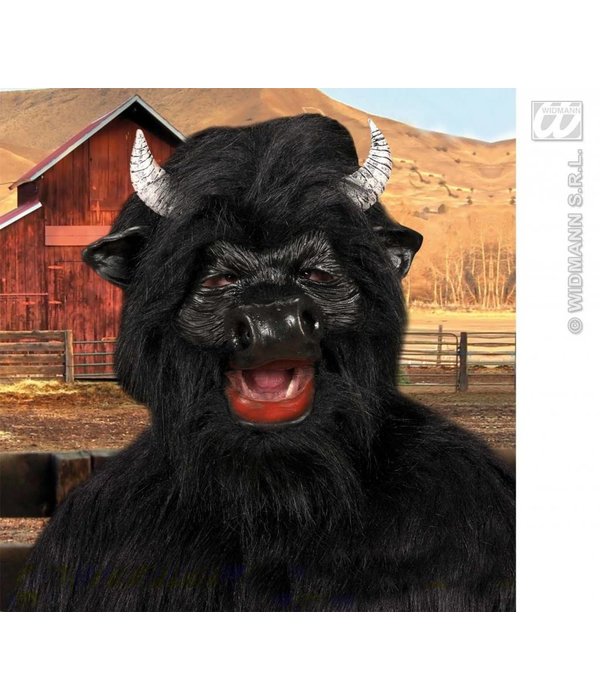 Masker Stier met pluche haar