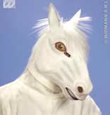 Masker wit paard met haar