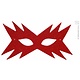 Oogmasker ster rood