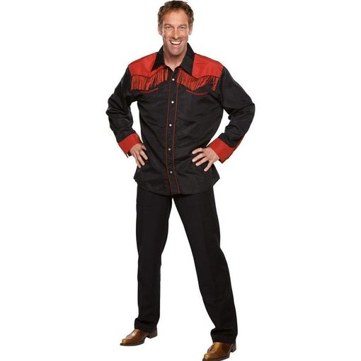 Country Toppers Blouse zwart