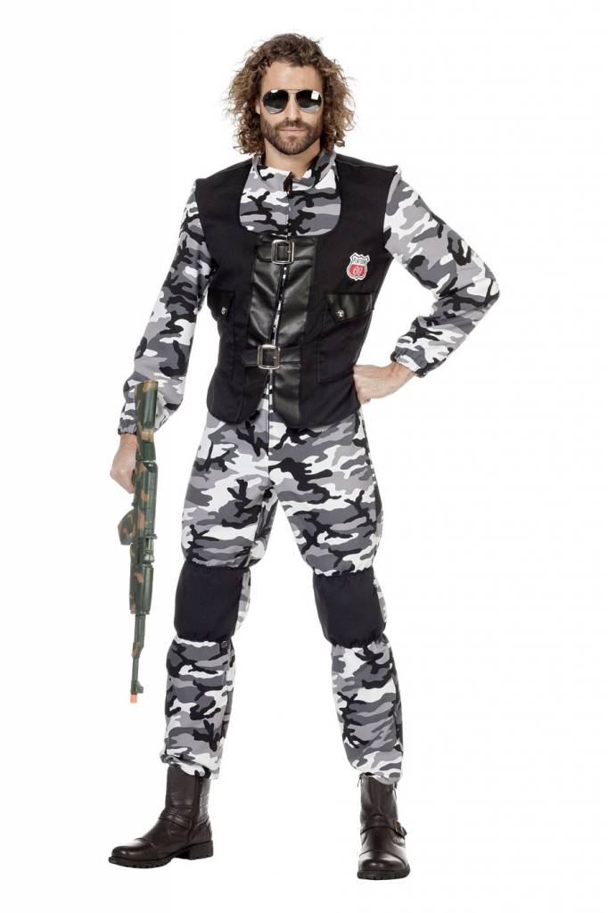 Combat zone kostuum man afbeelding