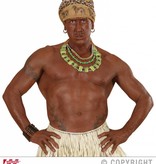 Tribal ketting met groene stenen