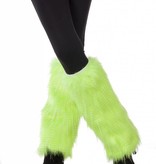 Beenwarmers pluche neon groen