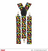 Bretels met gekleurde bollen