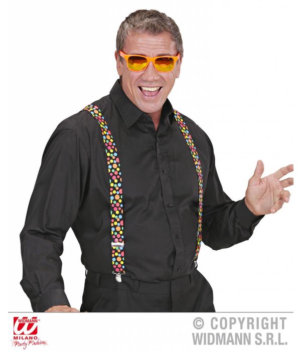 Bretels met gekleurde bollen