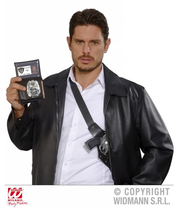 Zilveren politie badge