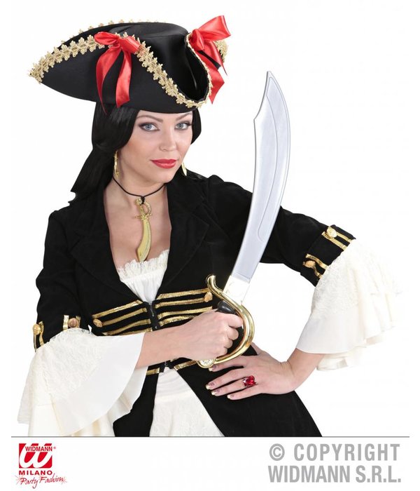 Ketting zwaard en oorringen goud