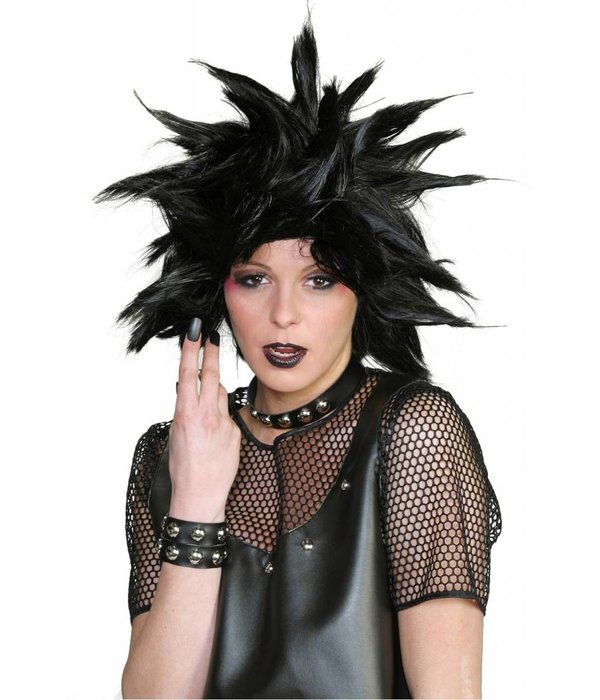 Pruik punker zwart