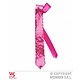Stropdas roze pailletten