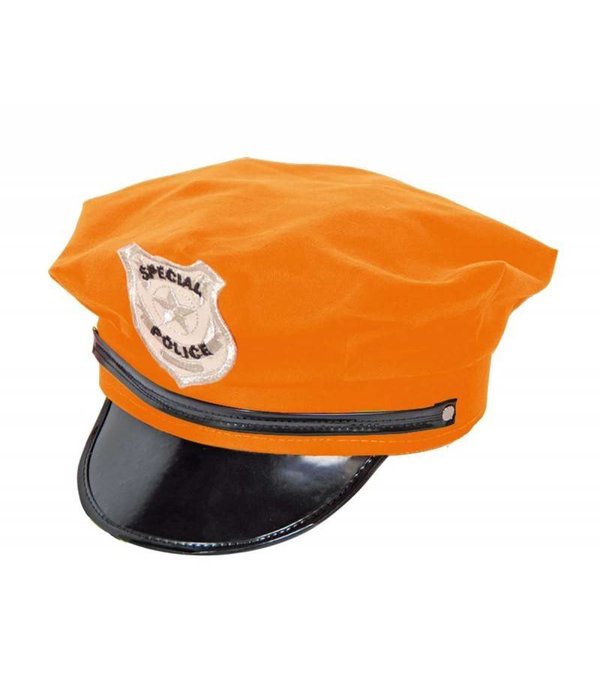 Politie pet neon oranje