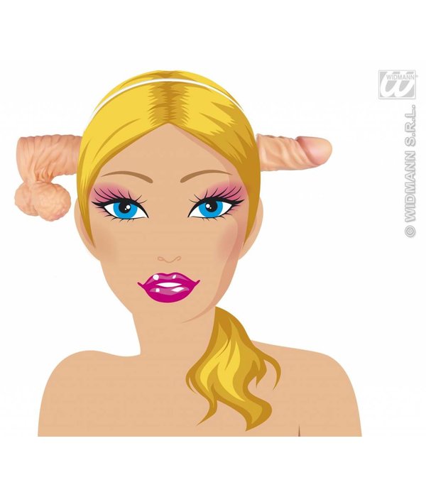 Piemel door hoofd haarband