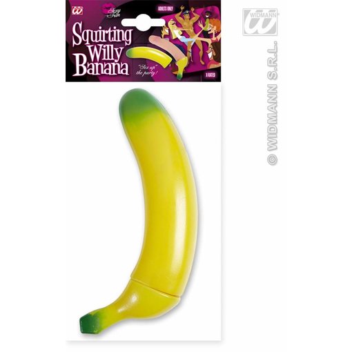 Spuitende piemel banaan