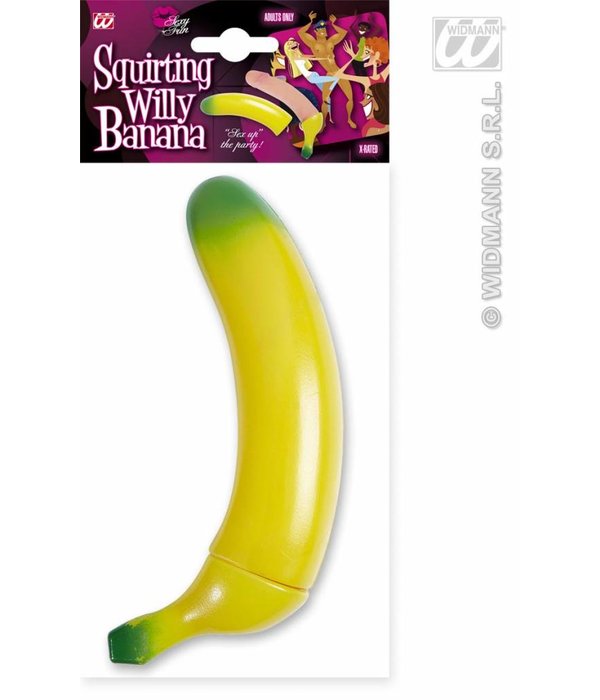 Spuitende piemel banaan
