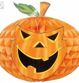 Neon jumbo decoratie pompoen 76cm