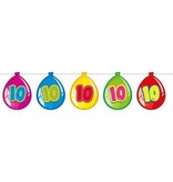 Vlaggenlijn ballonnen 10 jaar