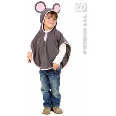 Poncho pluche kleine muis