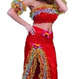 Braziliaanse samba dames kostuum