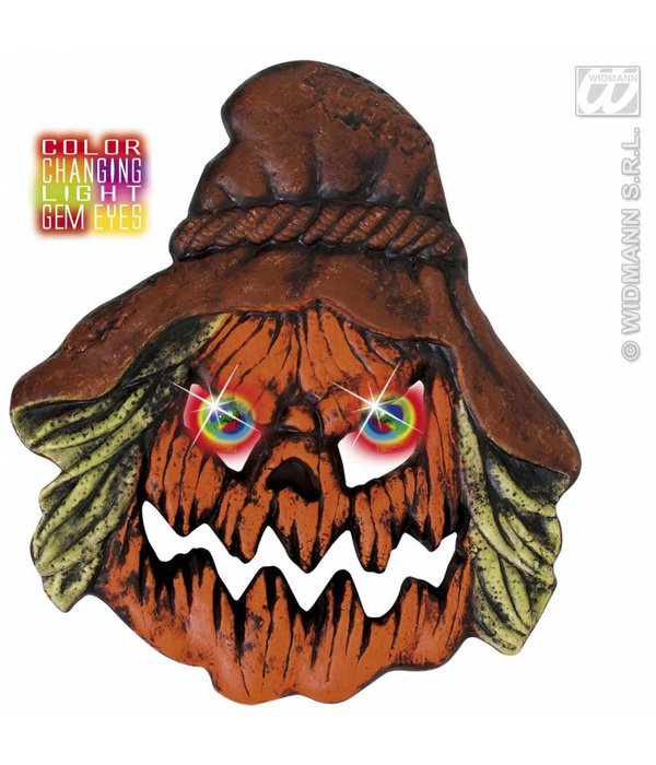 Hoofd vogelverschrikker met licht