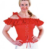 Carmen blouse rood