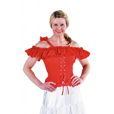 Carmen blouse rood