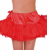 Petticoat kort rood met tunnel