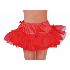 Petticoat kort rood met tunnel
