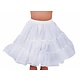 Petticoat kniehoogte wit met elastiek luxe