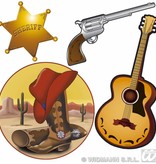 4-delige Western decoratieset