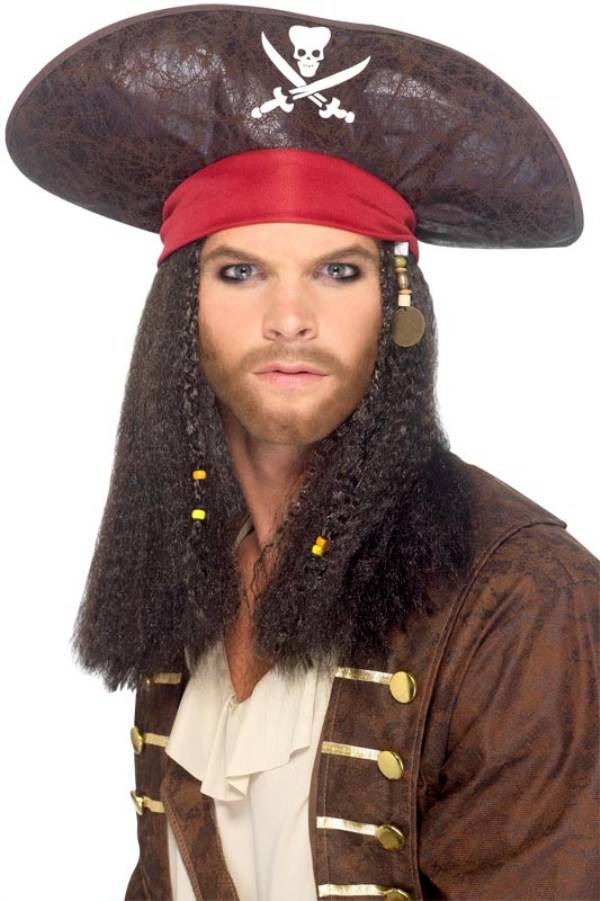 Piratenhoed met haar