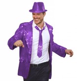 Paarse stropdas paillet