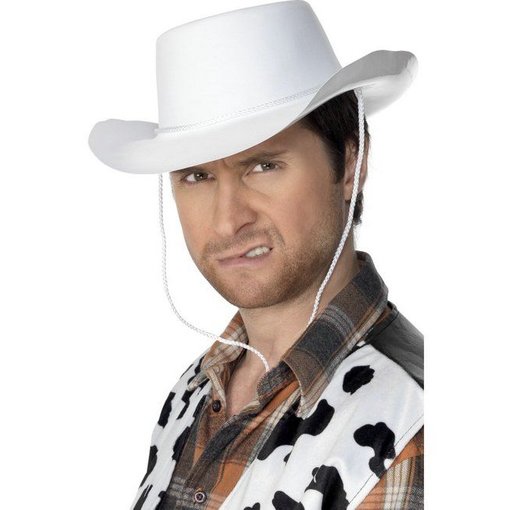 Cowboyhoed plastic wit