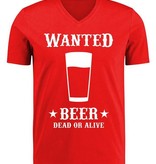 Toppers T-shirt Wanted beer man