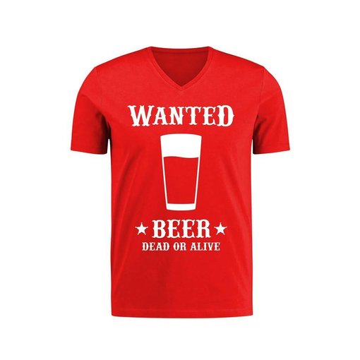 Toppers T-shirt Wanted beer man