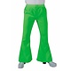 Hippie disco broek fluor groen man