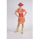Cowgirl Toppers jurk rood/goud