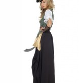 Piraten jurk lang Charlotte