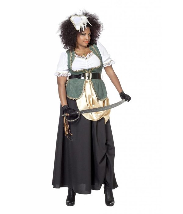 Piraten jurk lang Charlotte